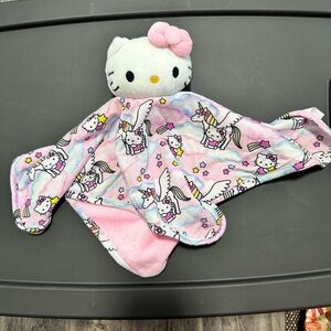 Hello Kitty Pink and White Stuffed Animal Blanket lovey